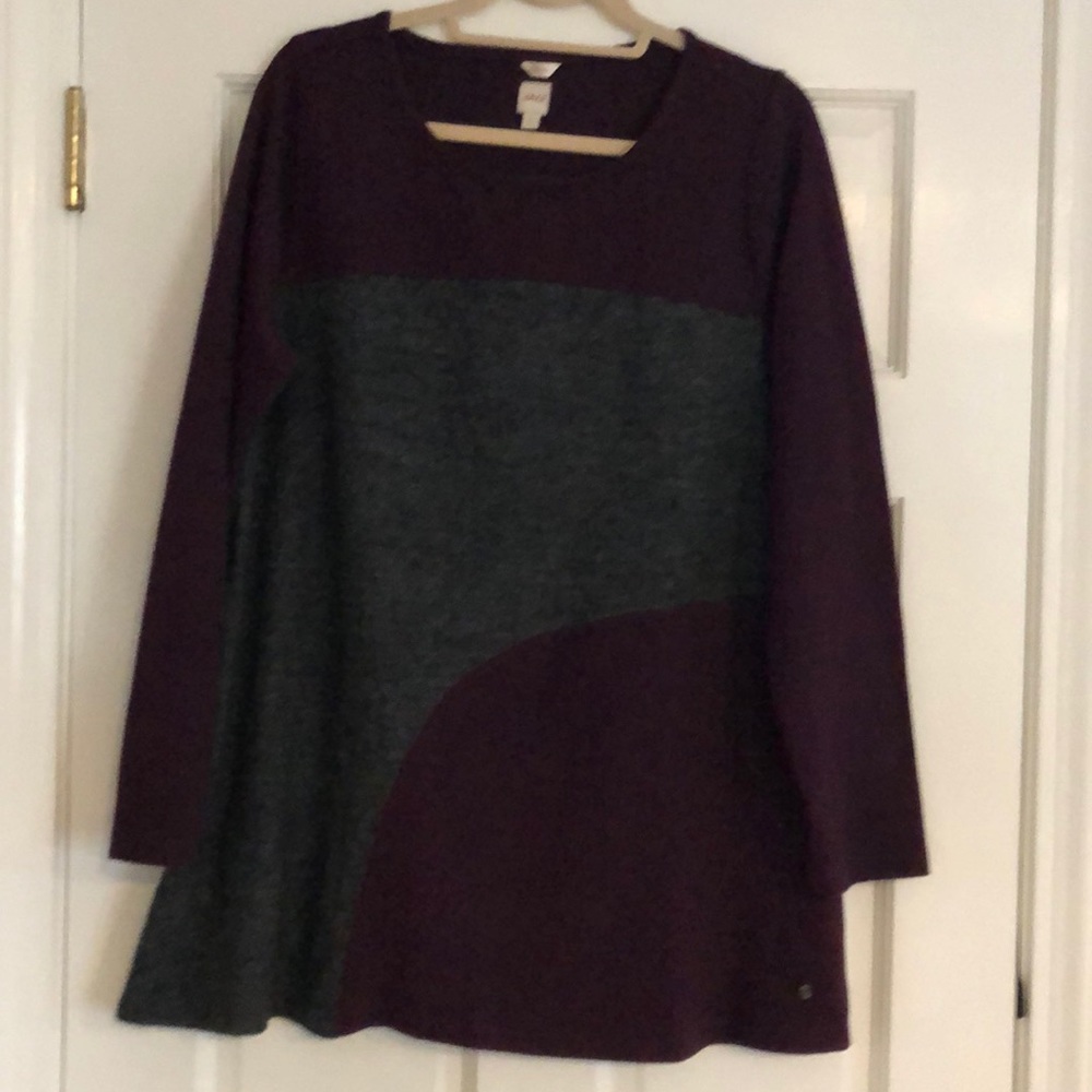 Colorblock Tunic Light Weight Sweater